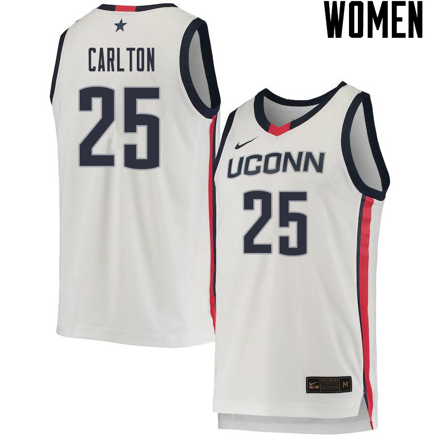 2021 Women #25 Josh Carlton Uconn Huskies College Basketball Jerseys Sale-White